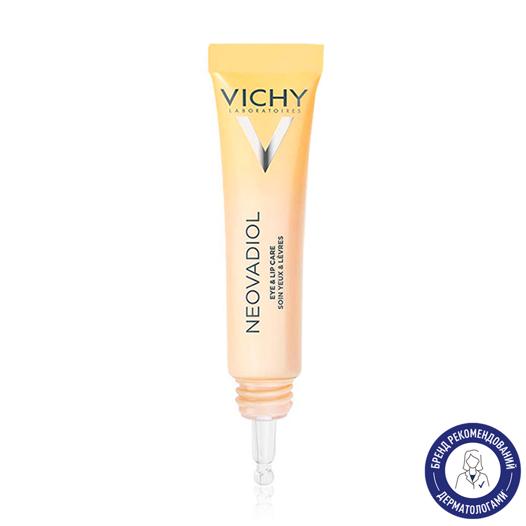 Мультикоригувальний засіб для шкіри навколо очей та губ Vichy Neovadiol Eye &amp; Lip Розгладження зморшок та інтенсивне живлення, 15 мл